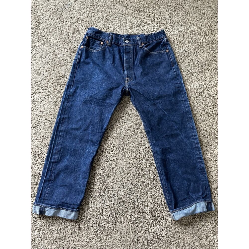 Levis 501 Original Fit Men's Jeans W32 L27 Button Fly Straight Leg Factory 4985